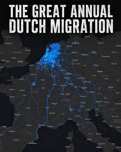 Dutch Annual summer vacation roads